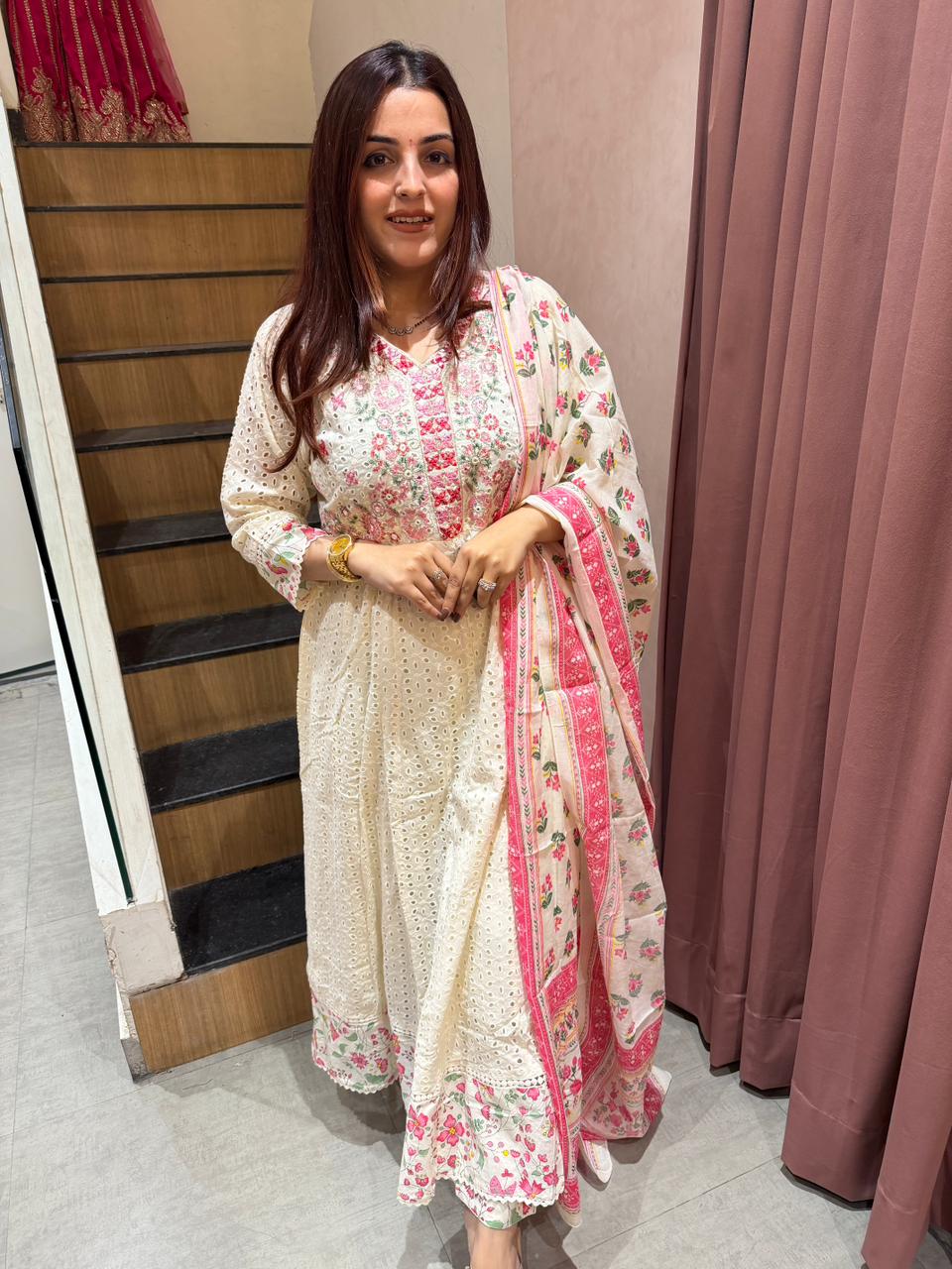 Gulbahar Chikankari Suit Set