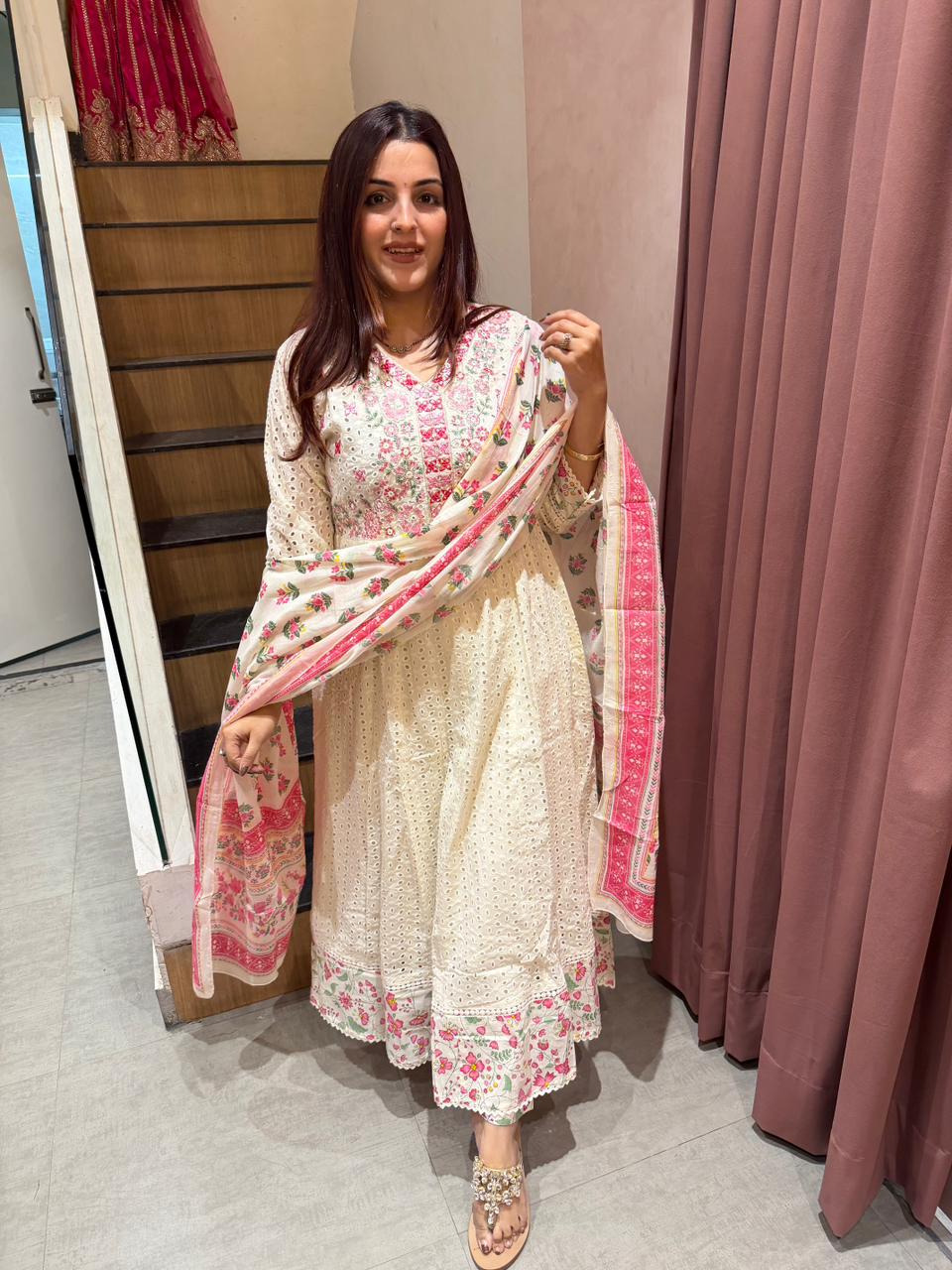 Gulbahar Chikankari Suit Set