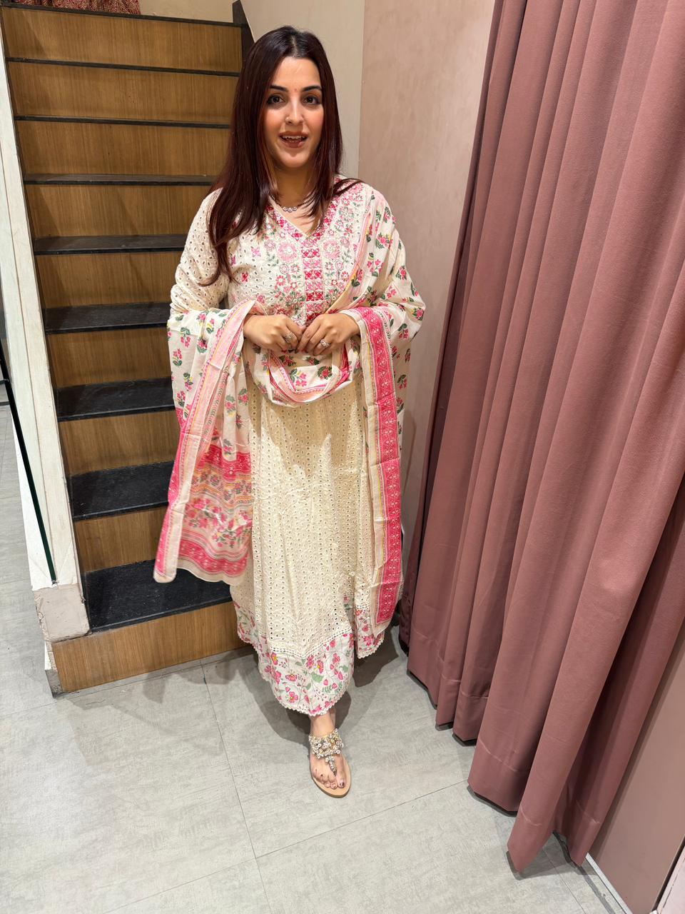 Gulbahar Chikankari Suit Set