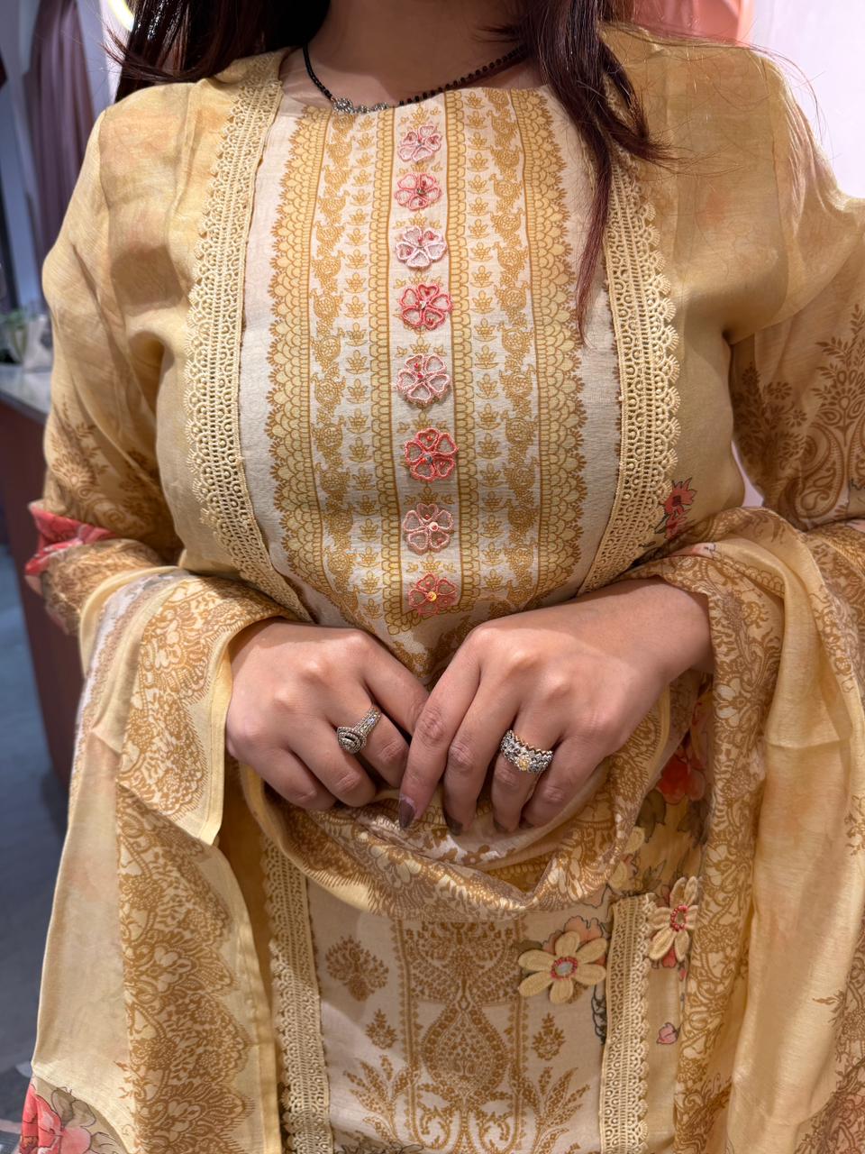 Soni Blossom Printed Suit Set