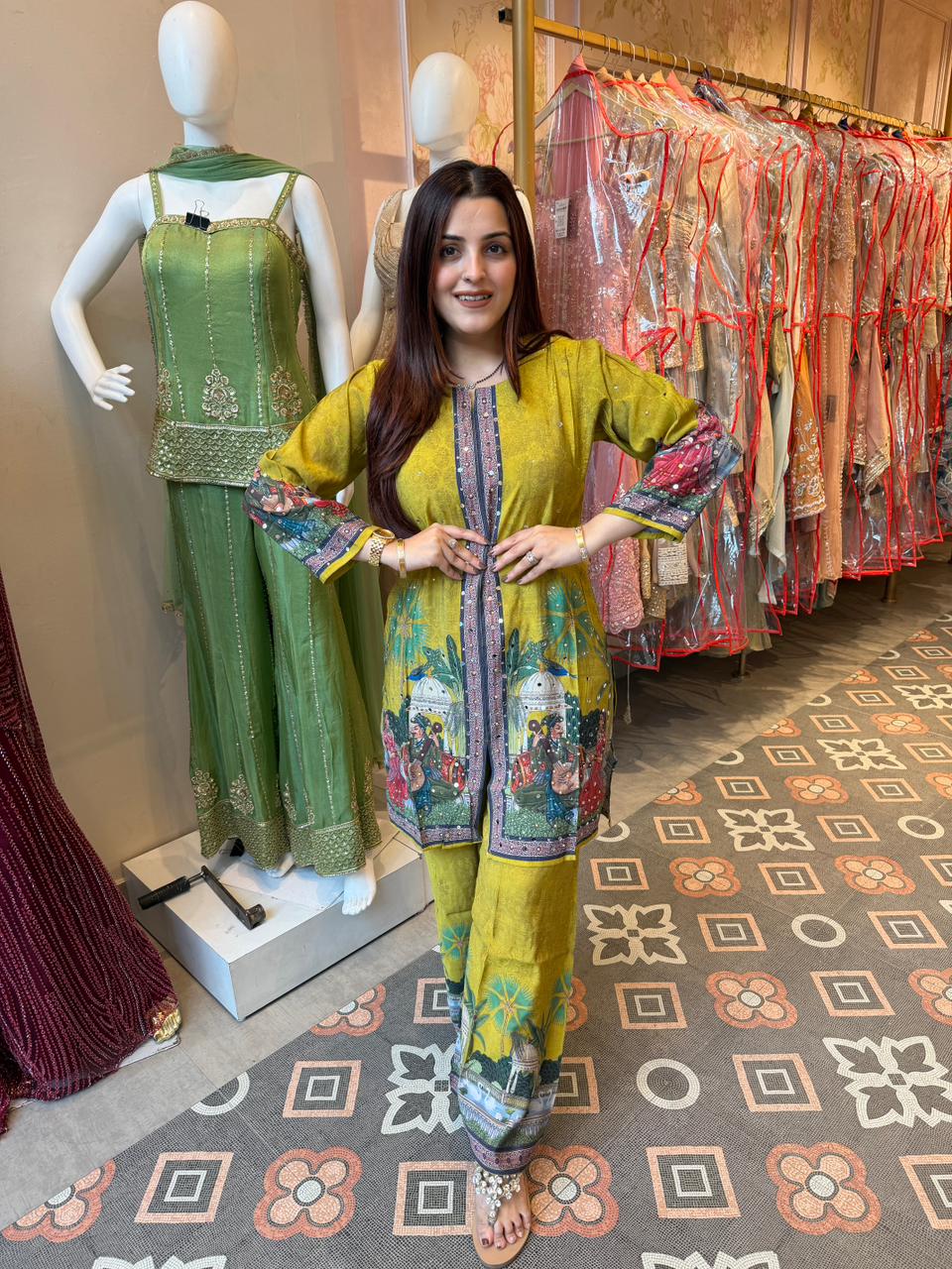 Mehfil Printed Kurta Palazzo Set