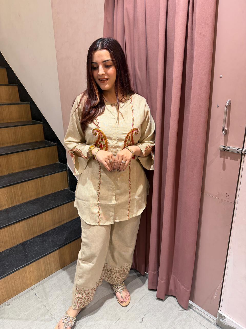 Golden Paisley Grace Co-Ord Set