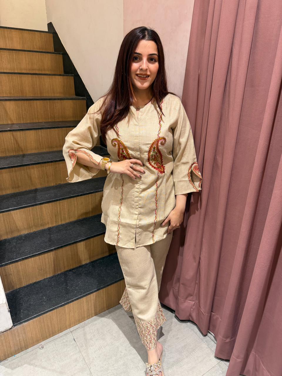 Golden Paisley Grace Co-Ord Set