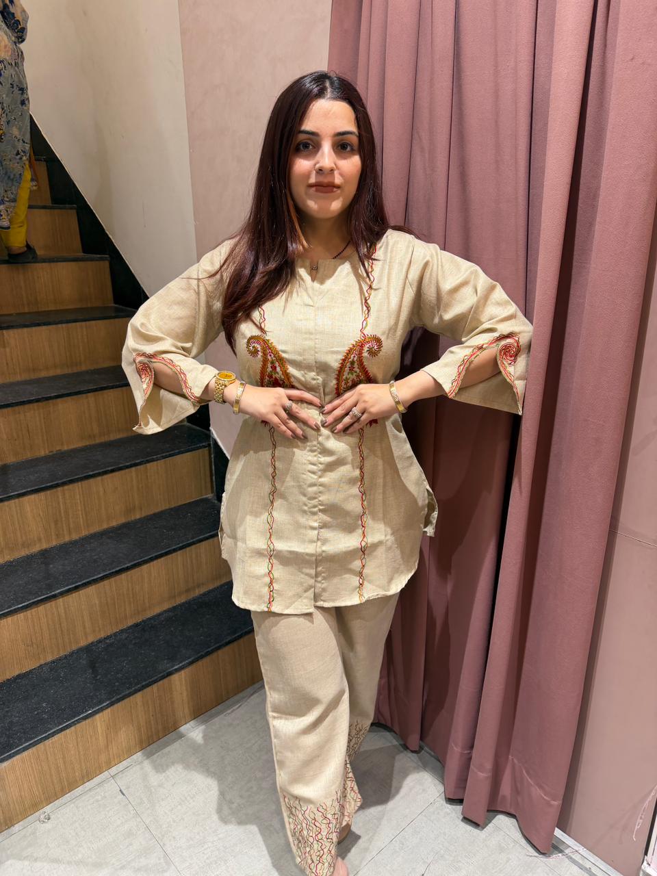 Golden Paisley Grace Co-Ord Set