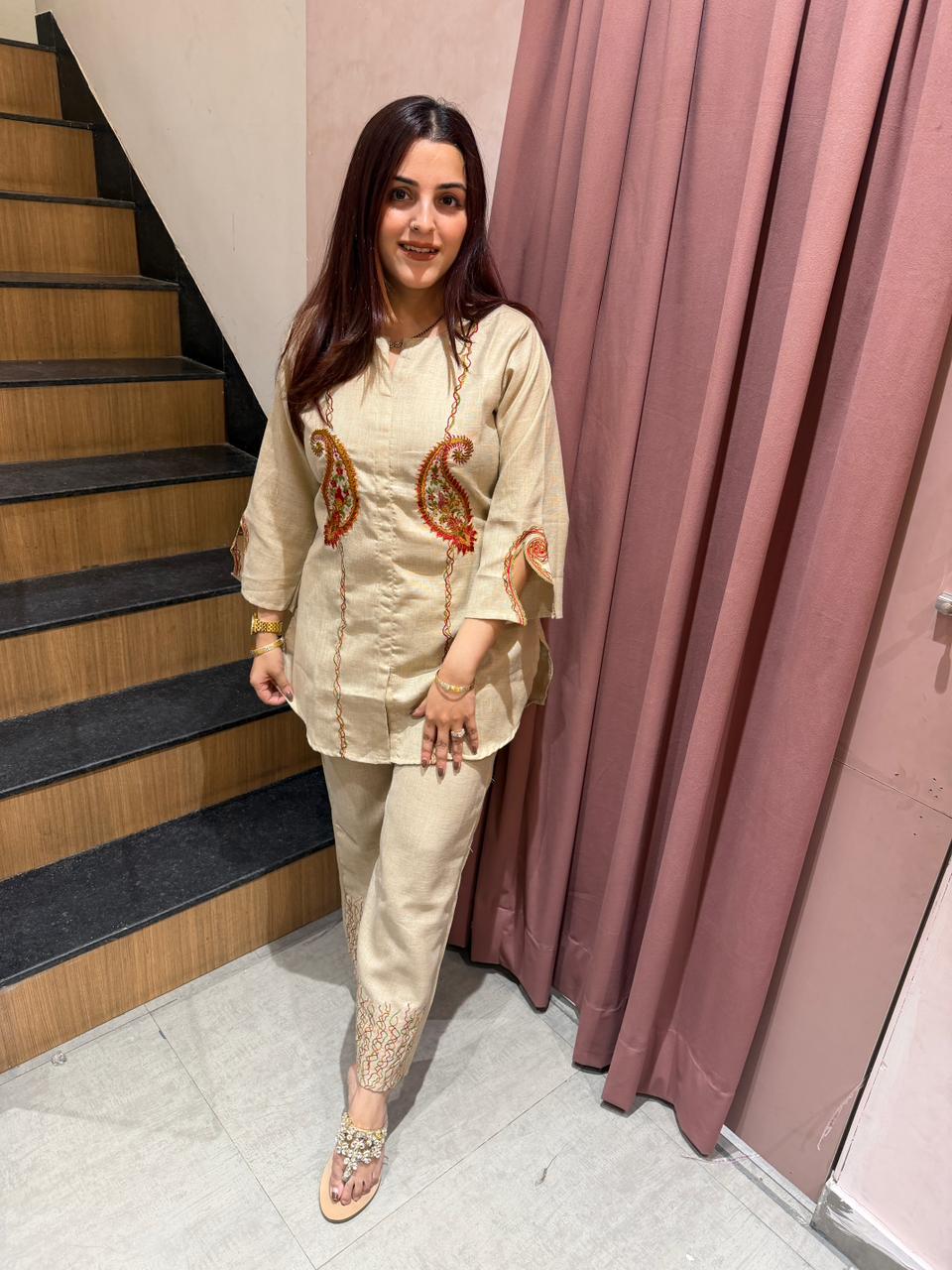 Golden Paisley Grace Co-Ord Set