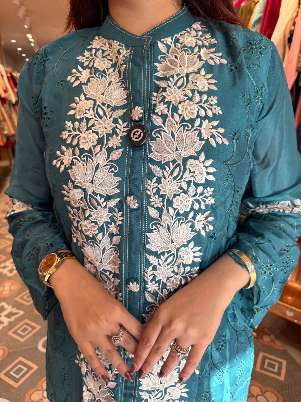 Shen Embroidered Cord Set