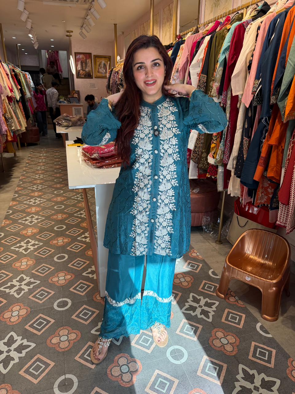 Shen Embroidered Cord Set