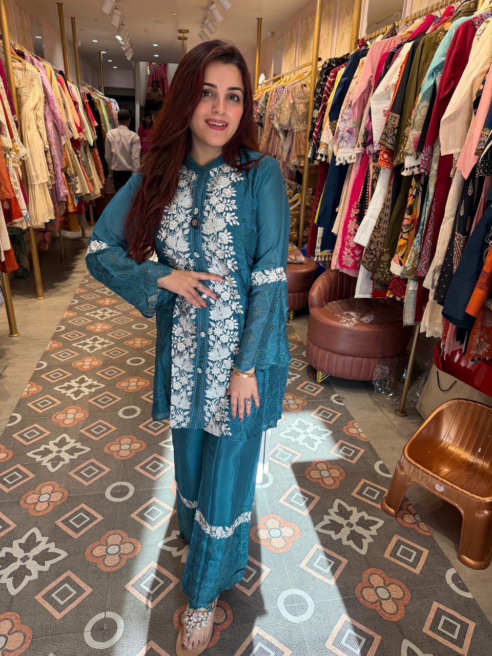 Shen Embroidered Cord Set