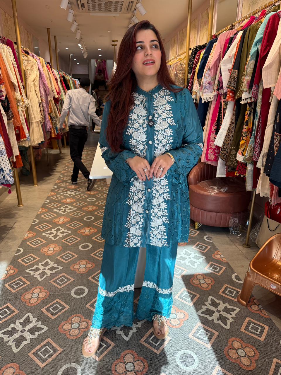 Shen Embroidered Cord Set