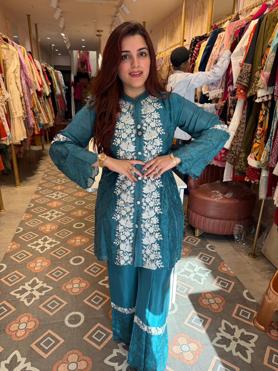 Shen Embroidered Cord Set