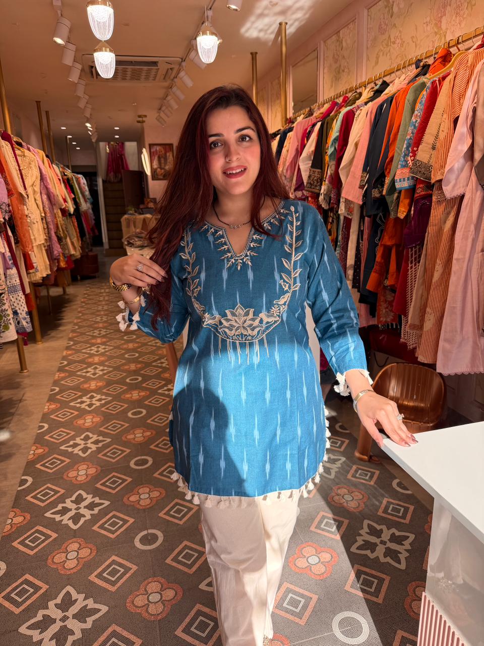 Arz  Embroidered Cord Set