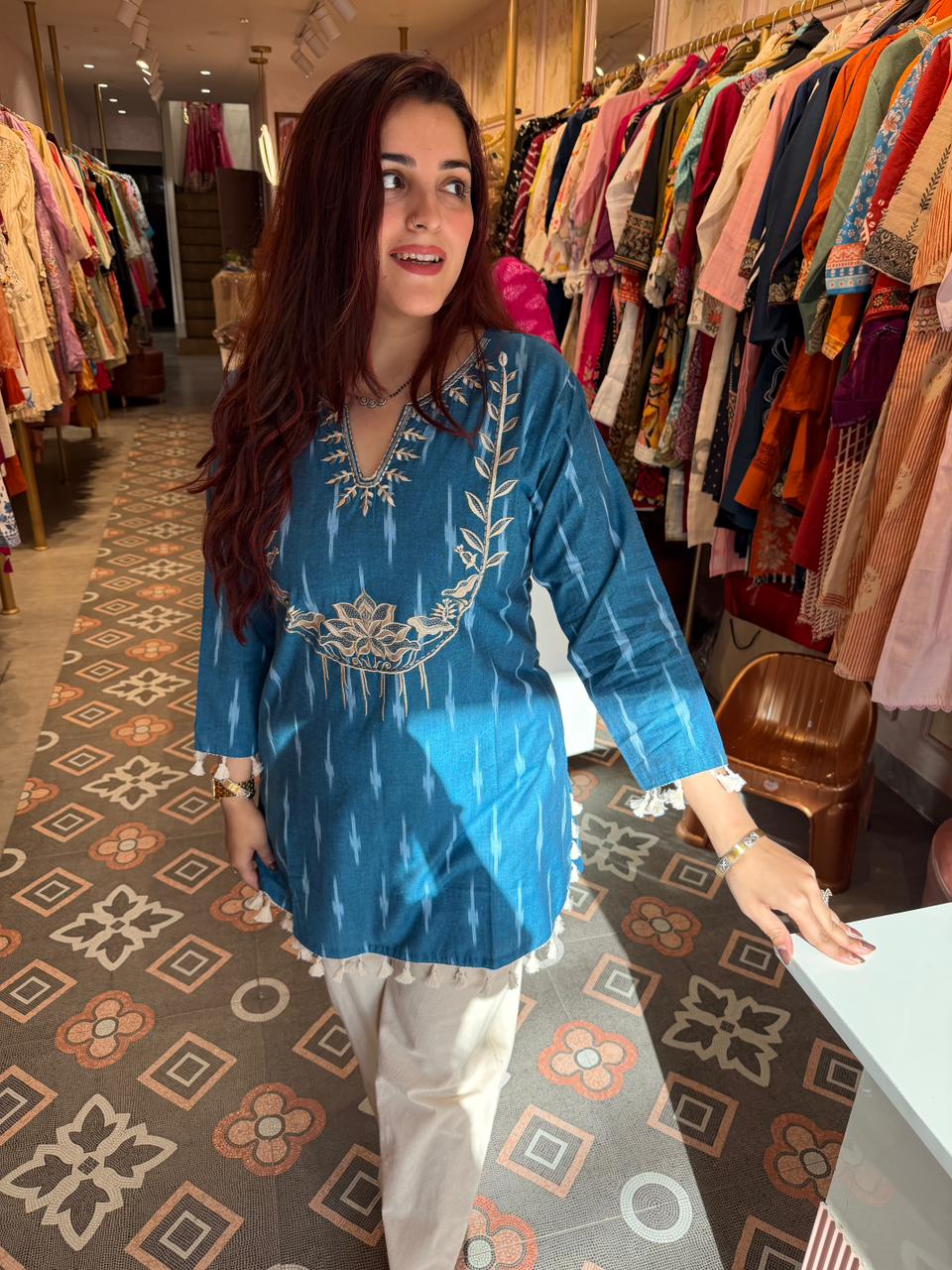 Arz  Embroidered Cord Set