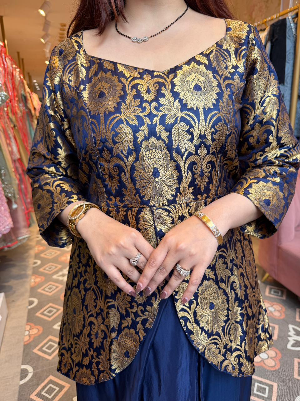 Bina Indo Western cord set