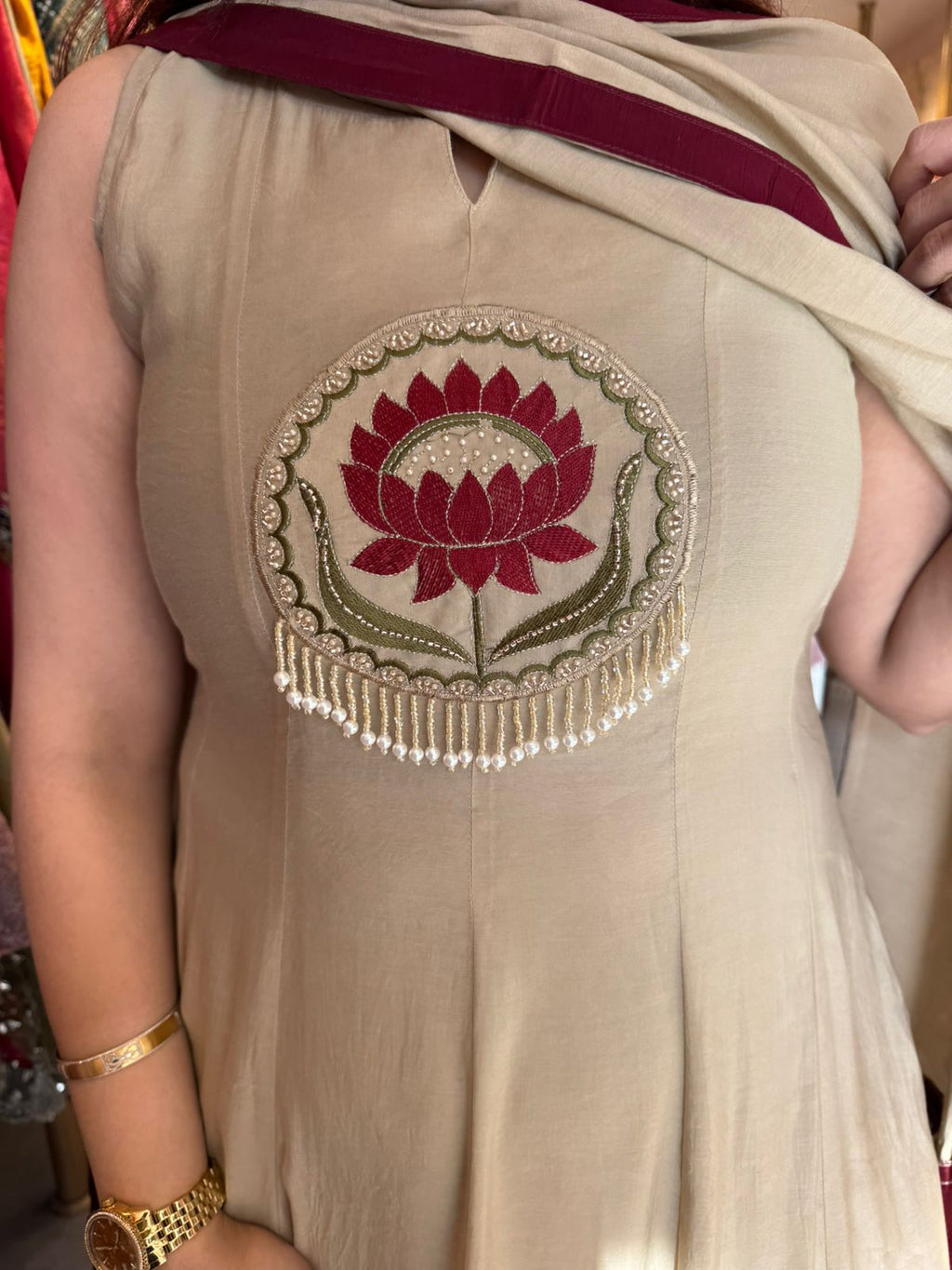 Lotus anarkali Set