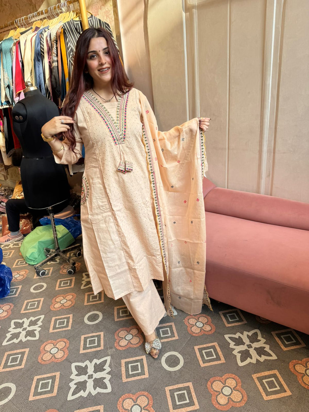 Saani Chikankari Kurta Set