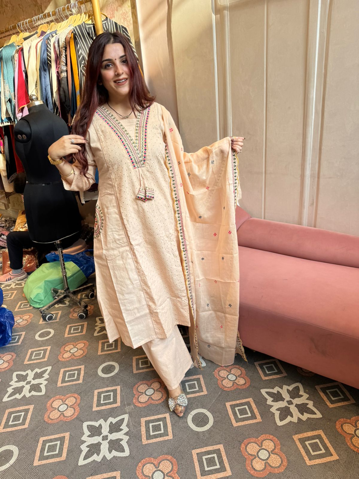 Saani Chikankari Kurta Set