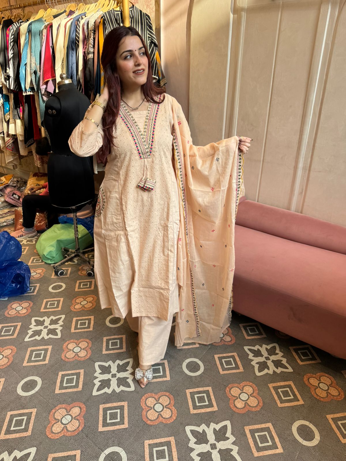 Saani Chikankari Kurta Set
