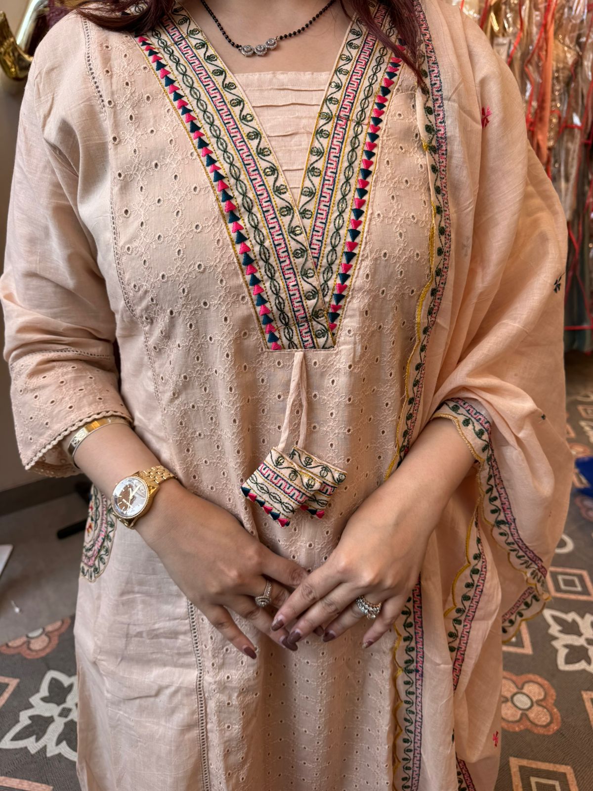 Saani Chikankari Kurta Set