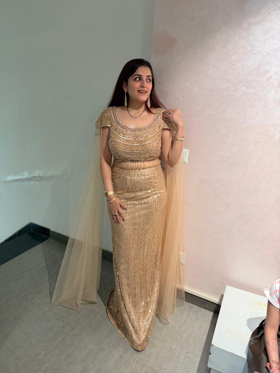 Imogen Embellished indo Western set