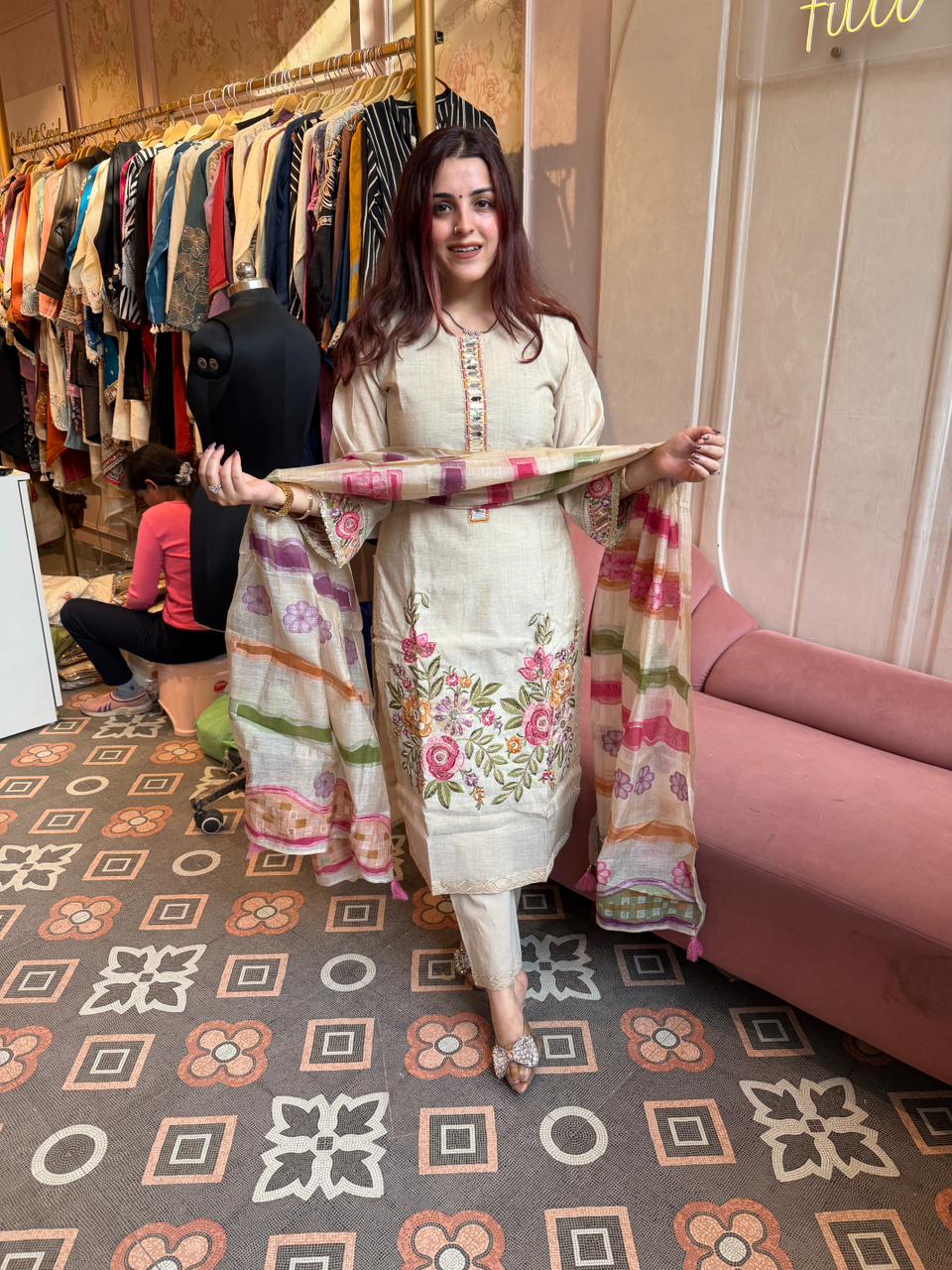 Malani Garden Mirror Kurta Set