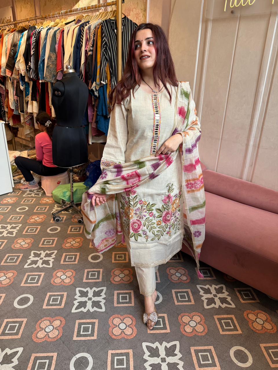 Malani Garden Mirror Kurta Set