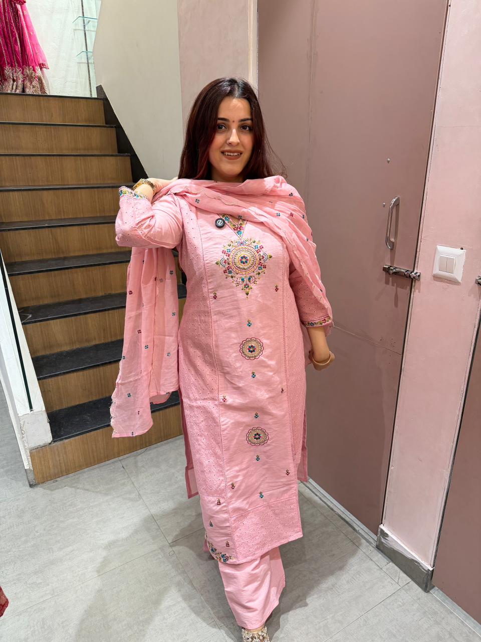 Rossie  Embroidered Suit Set