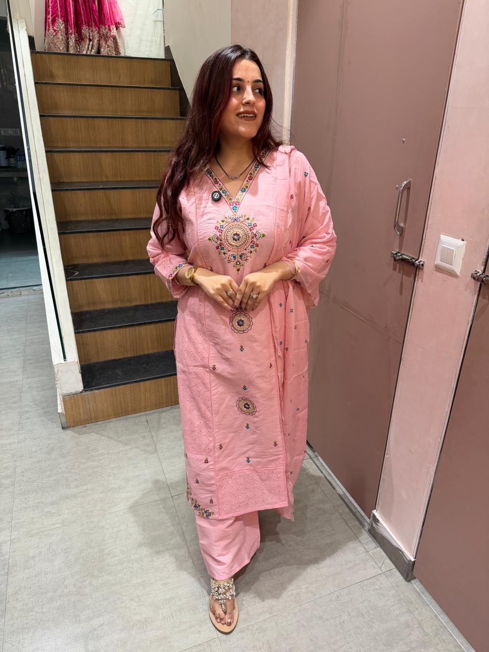 Rossie  Embroidered Suit Set