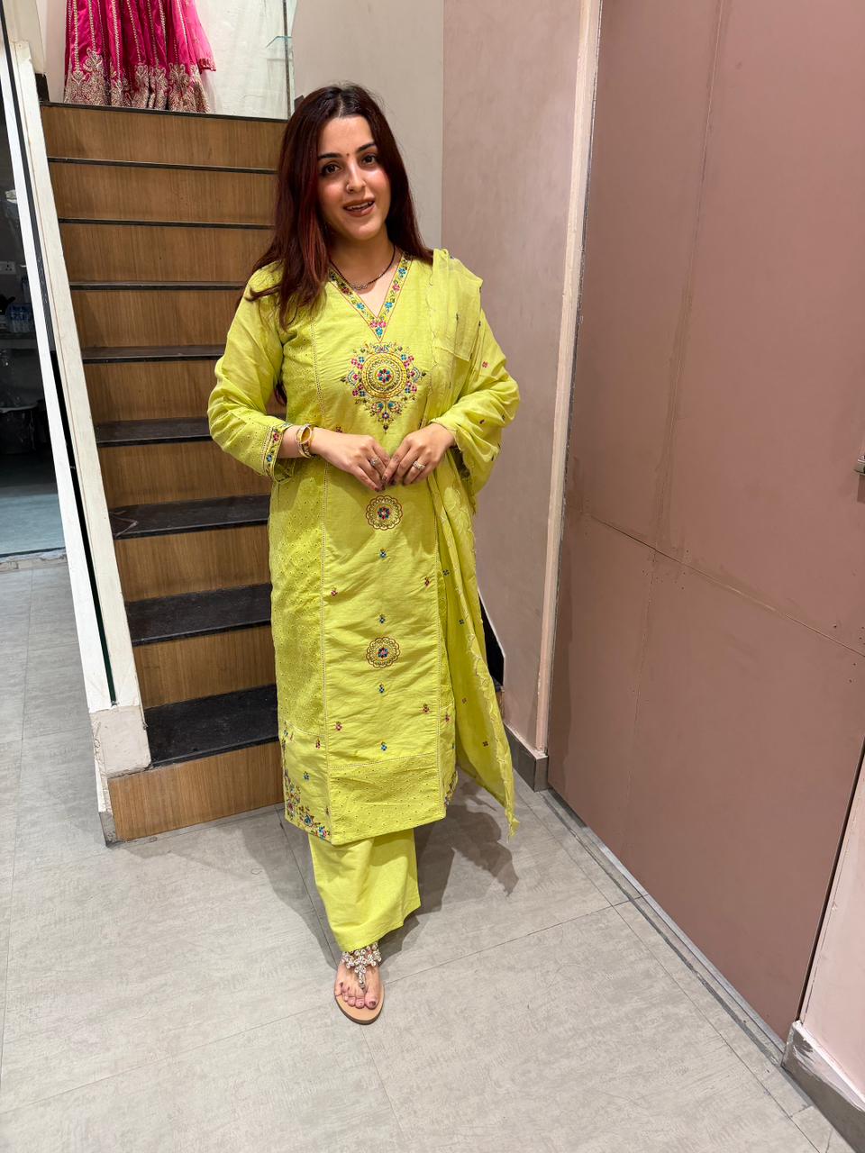 Rossie  Embroidered Suit Set