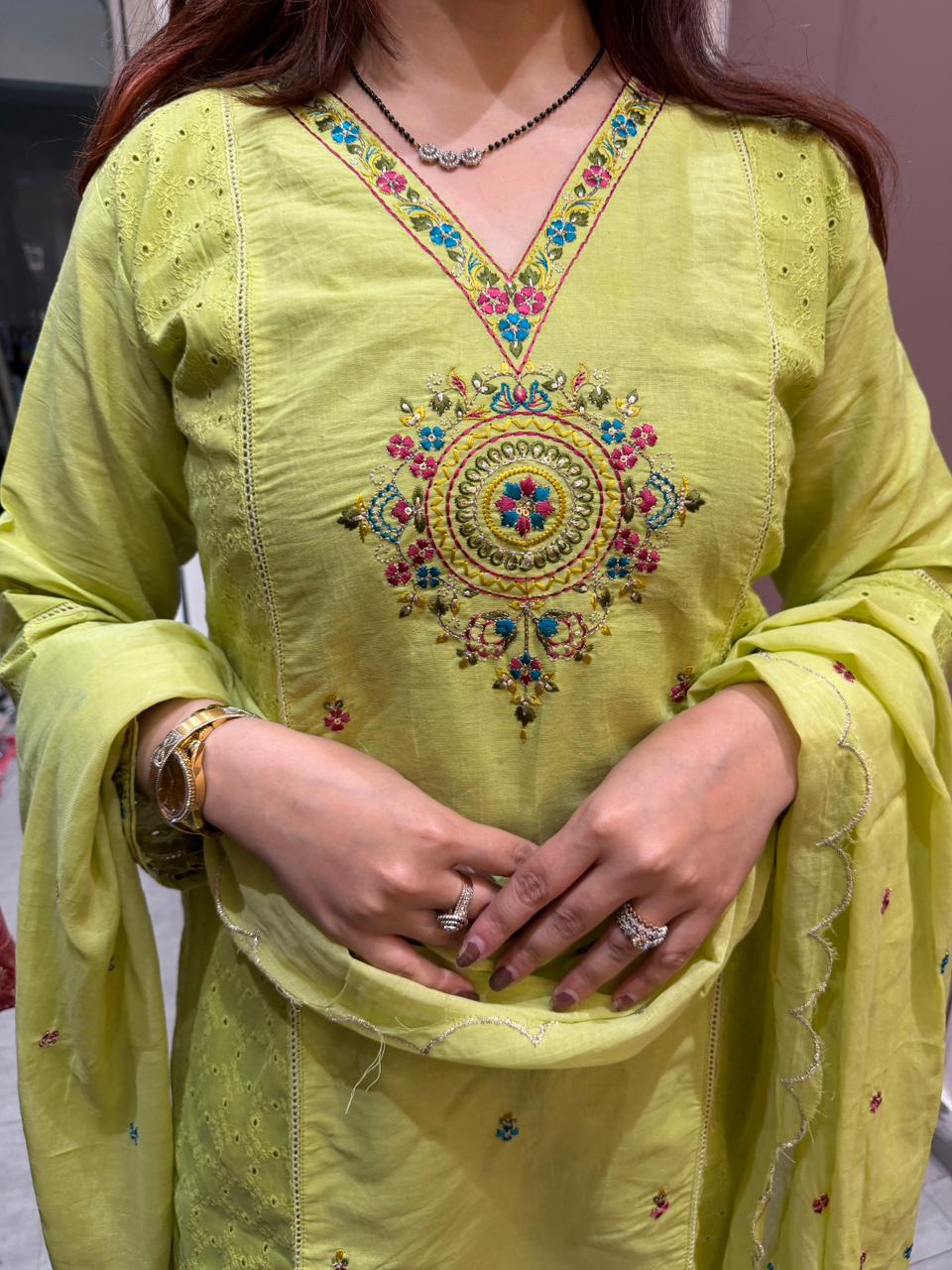 Rossie  Embroidered Suit Set