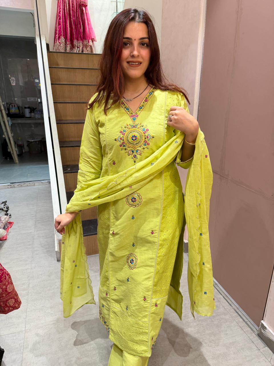 Rossie  Embroidered Suit Set