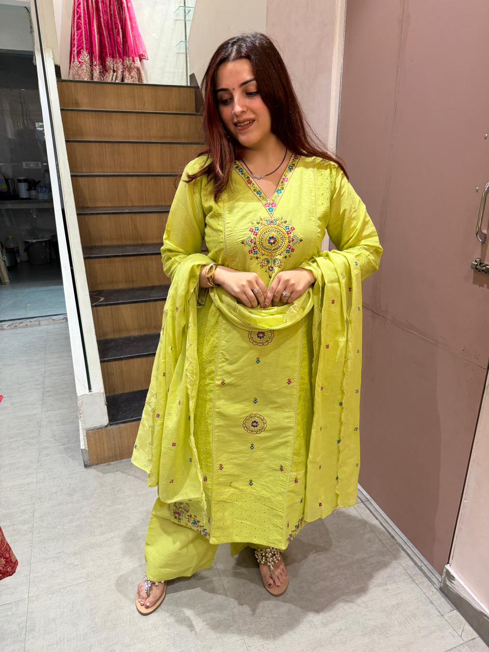 Rossie  Embroidered Suit Set
