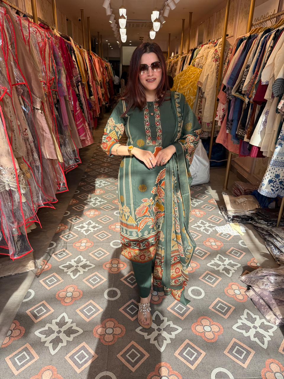 ARIA Printed Suit Set