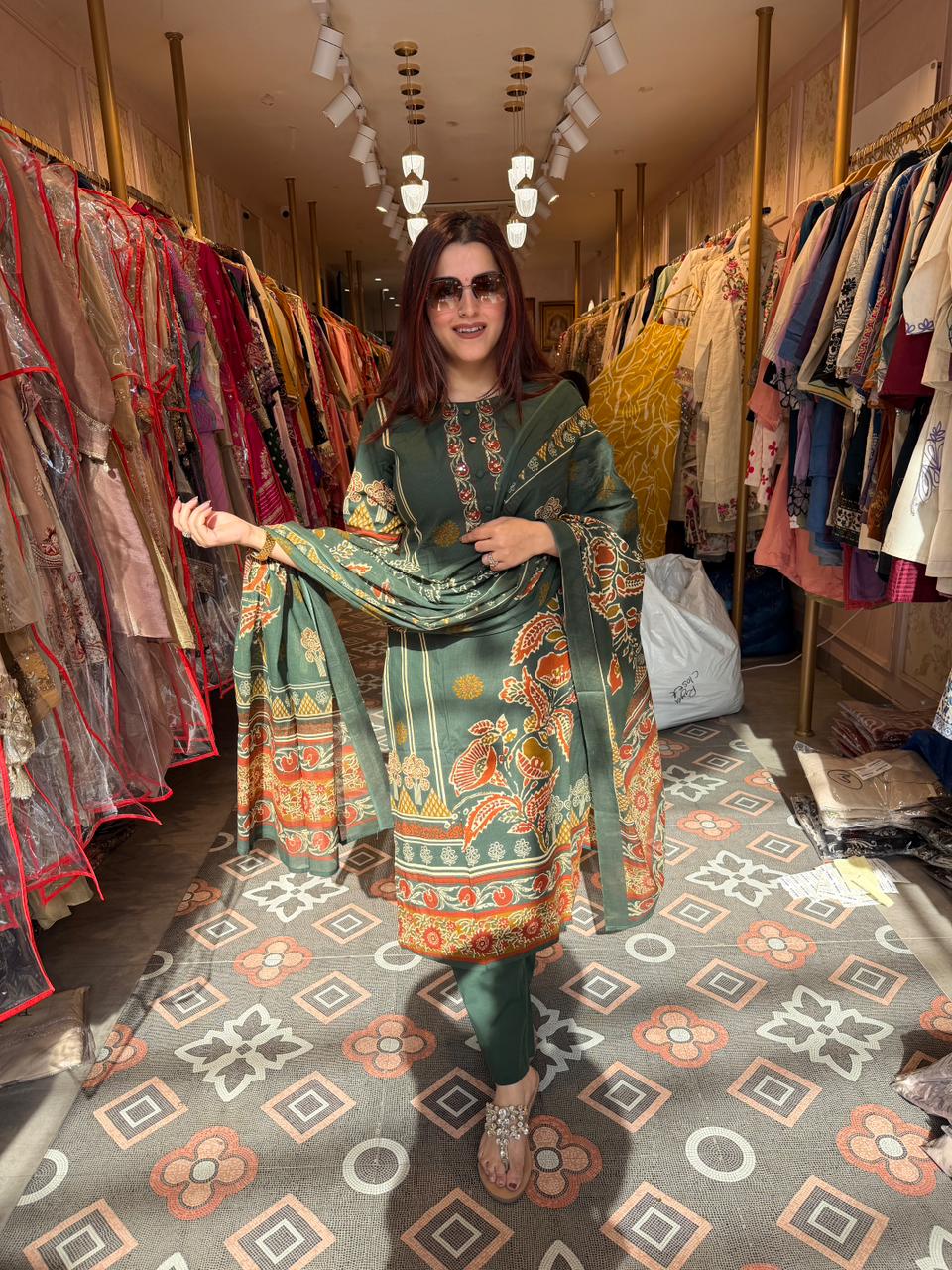 ARIA Printed Suit Set