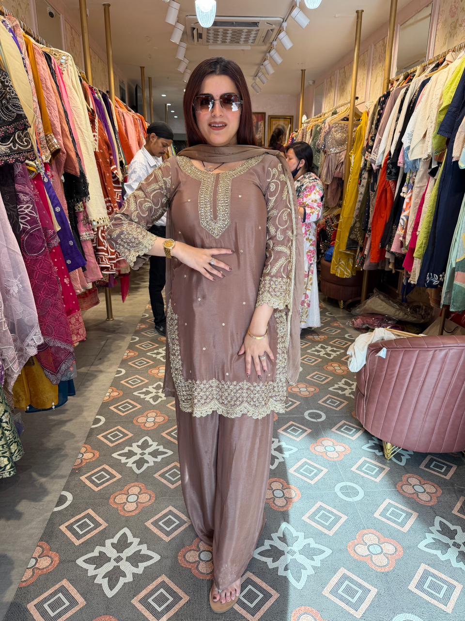 Aadhya Embroidered Suit Set