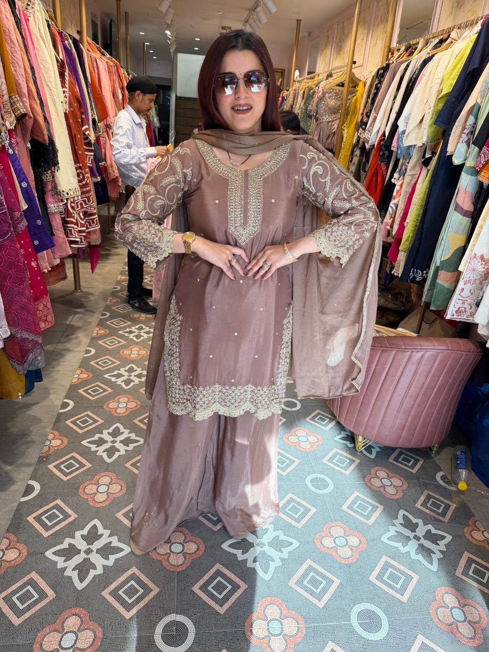 Aadhya Embroidered Suit Set