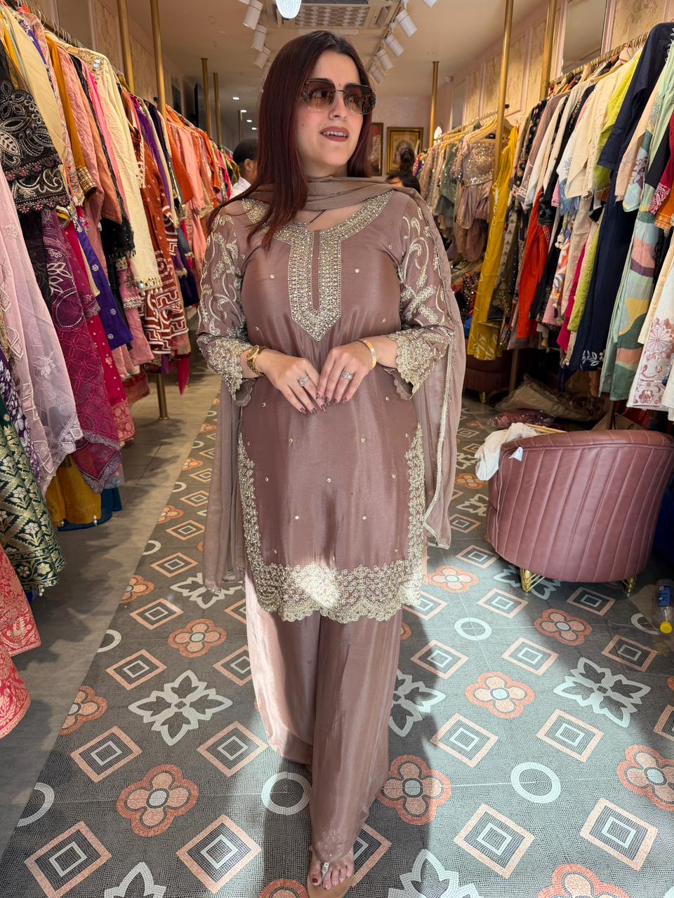 Aadhya Embroidered Suit Set