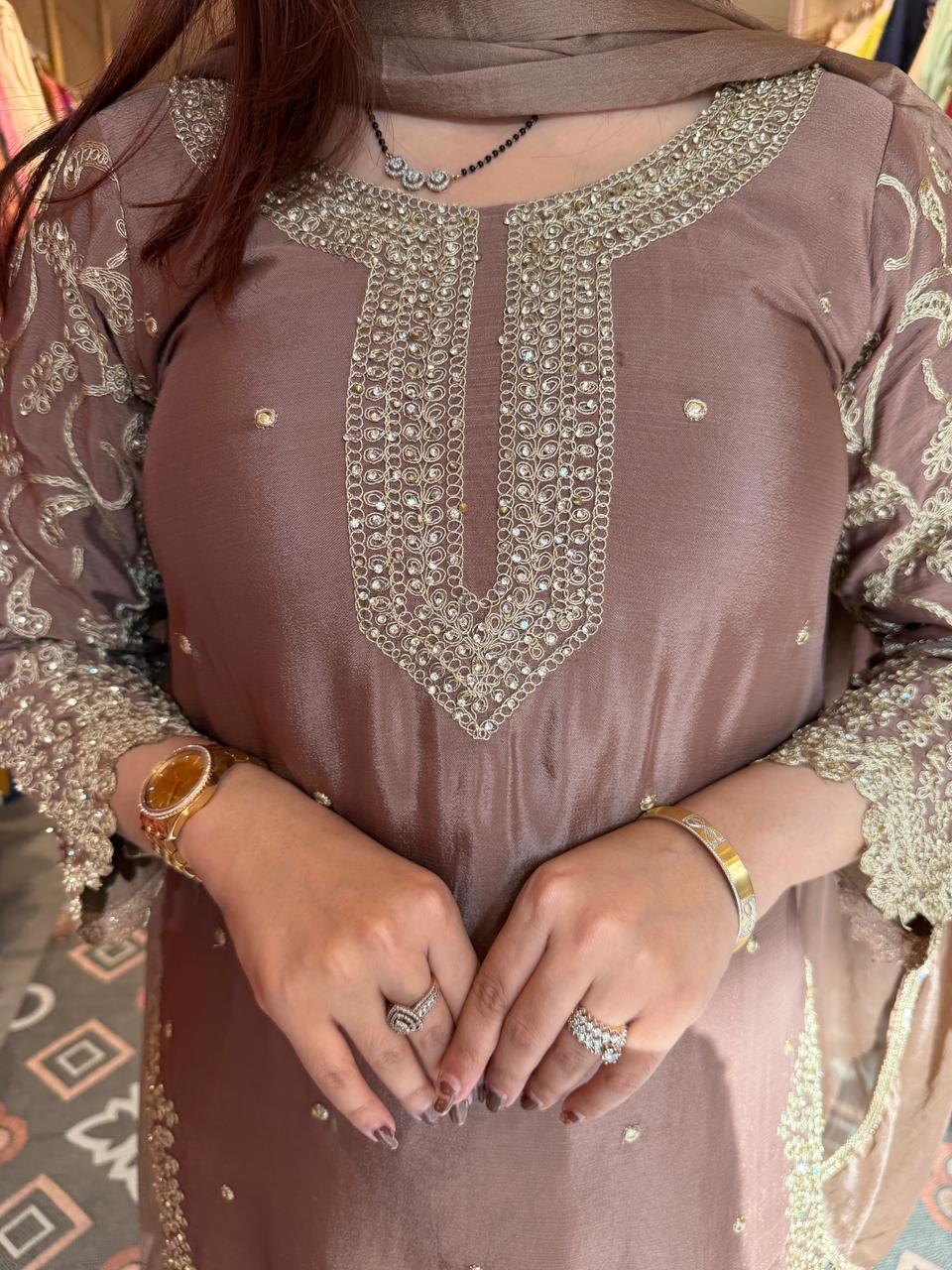 Aadhya Embroidered Suit Set