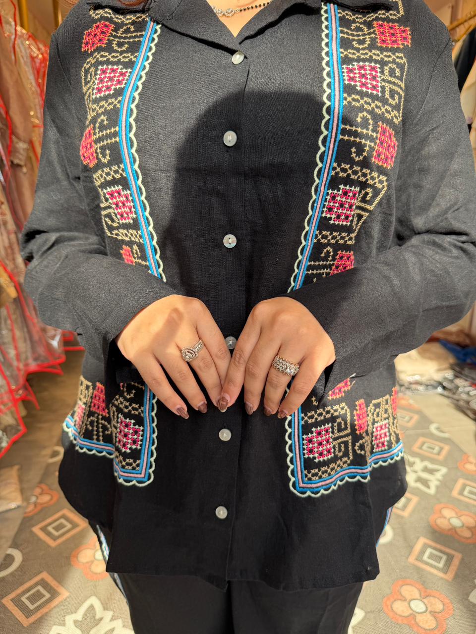 Ada  Embroidered Co-Ord Set