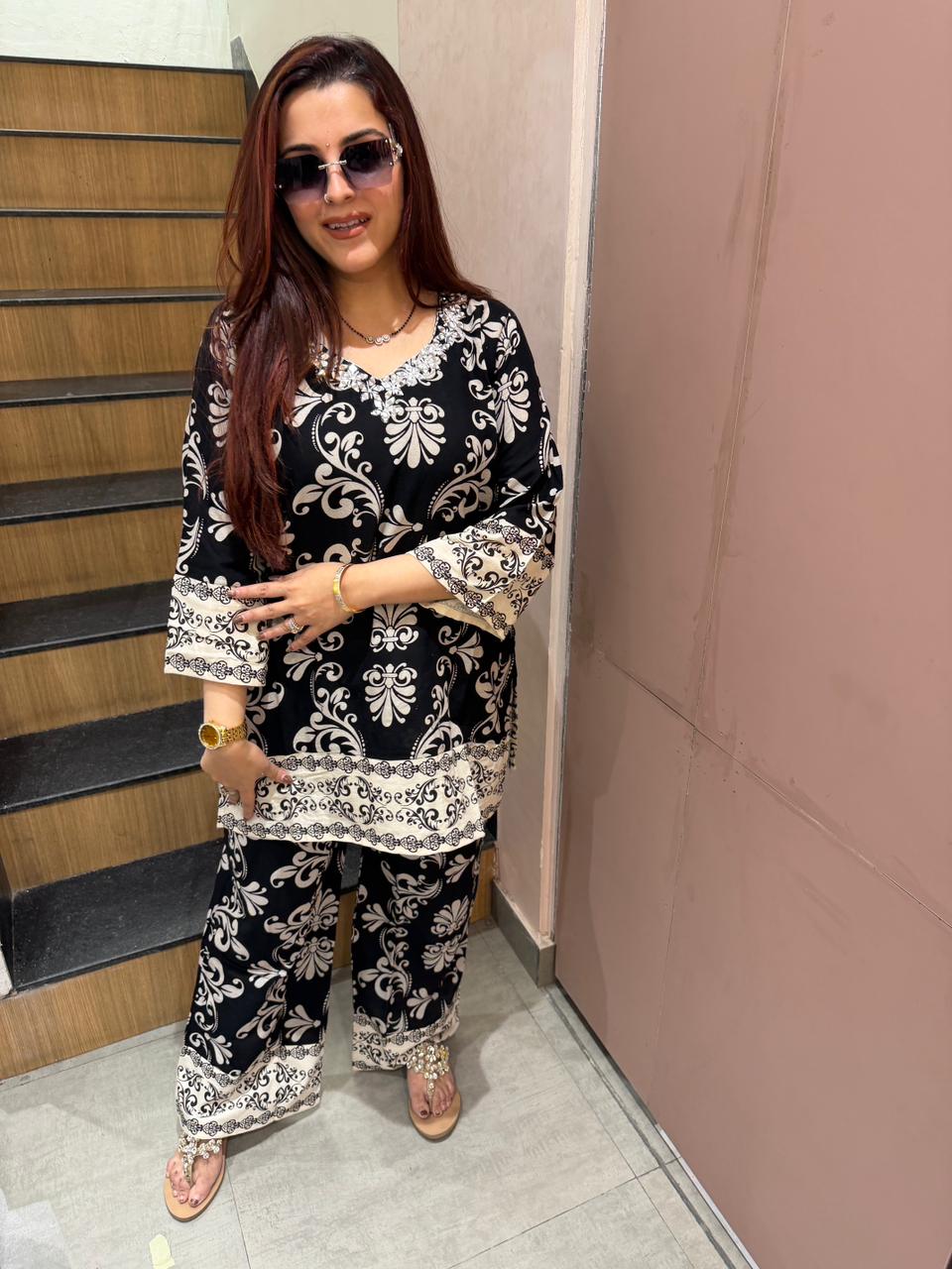 Noir Regal Co-Ord Set