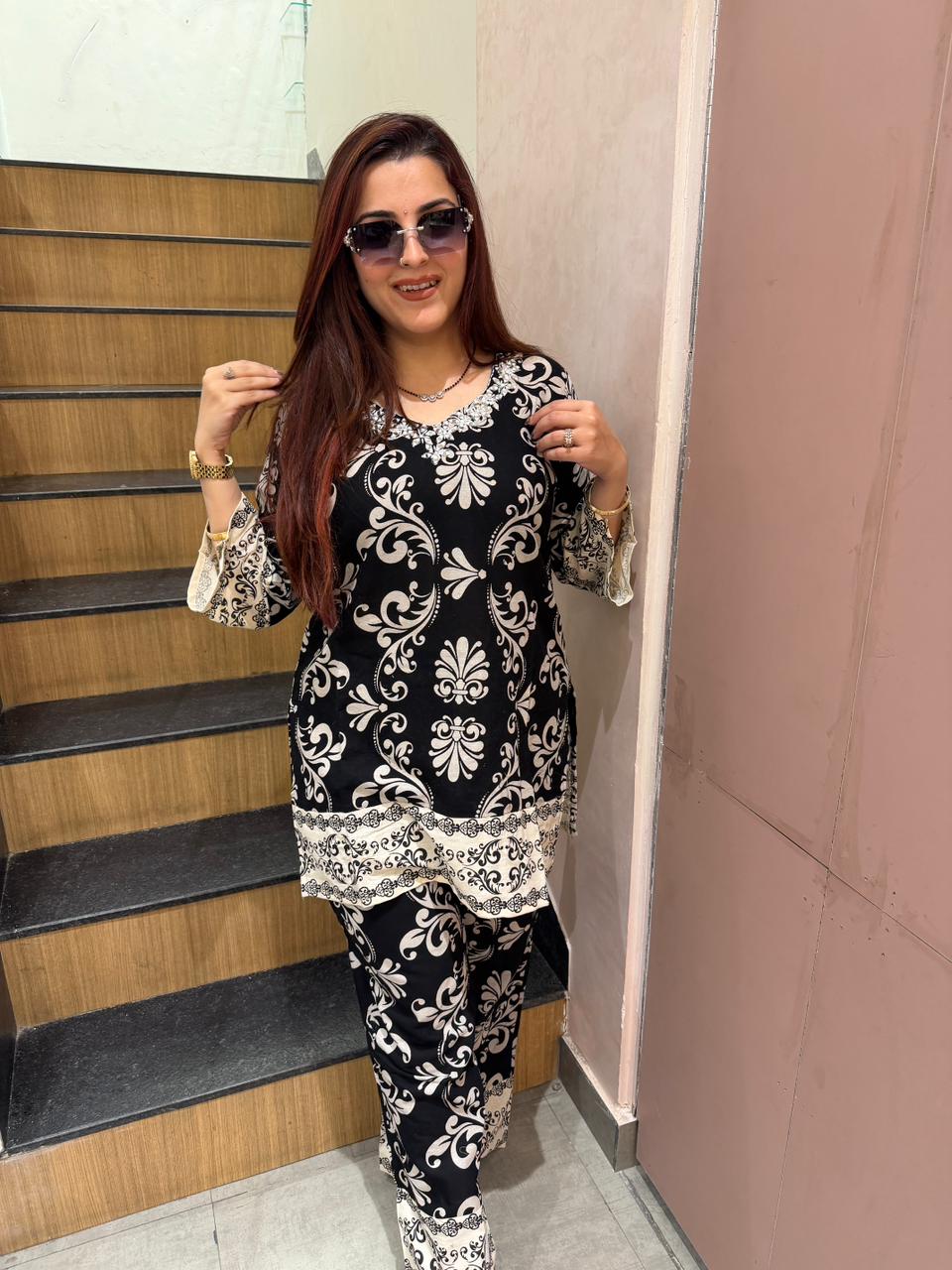 Noir Regal Co-Ord Set