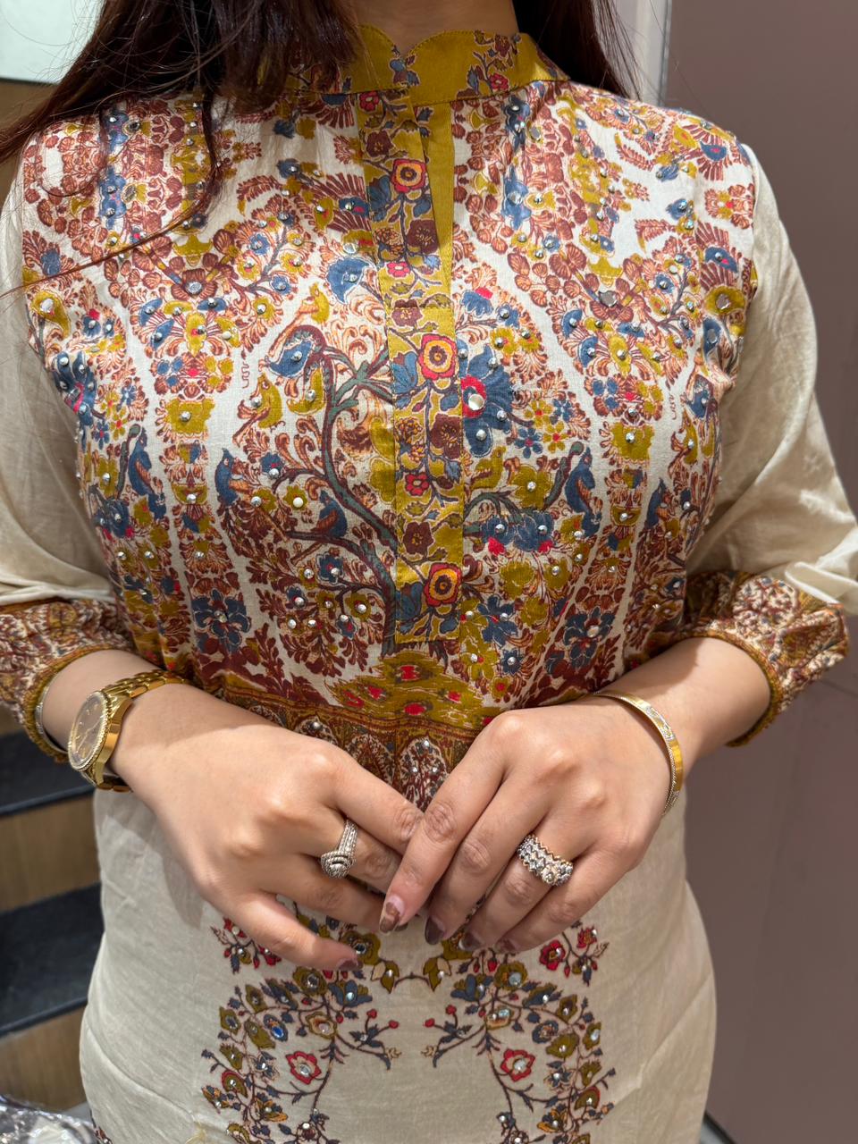 Saffron Heritage Cord Set