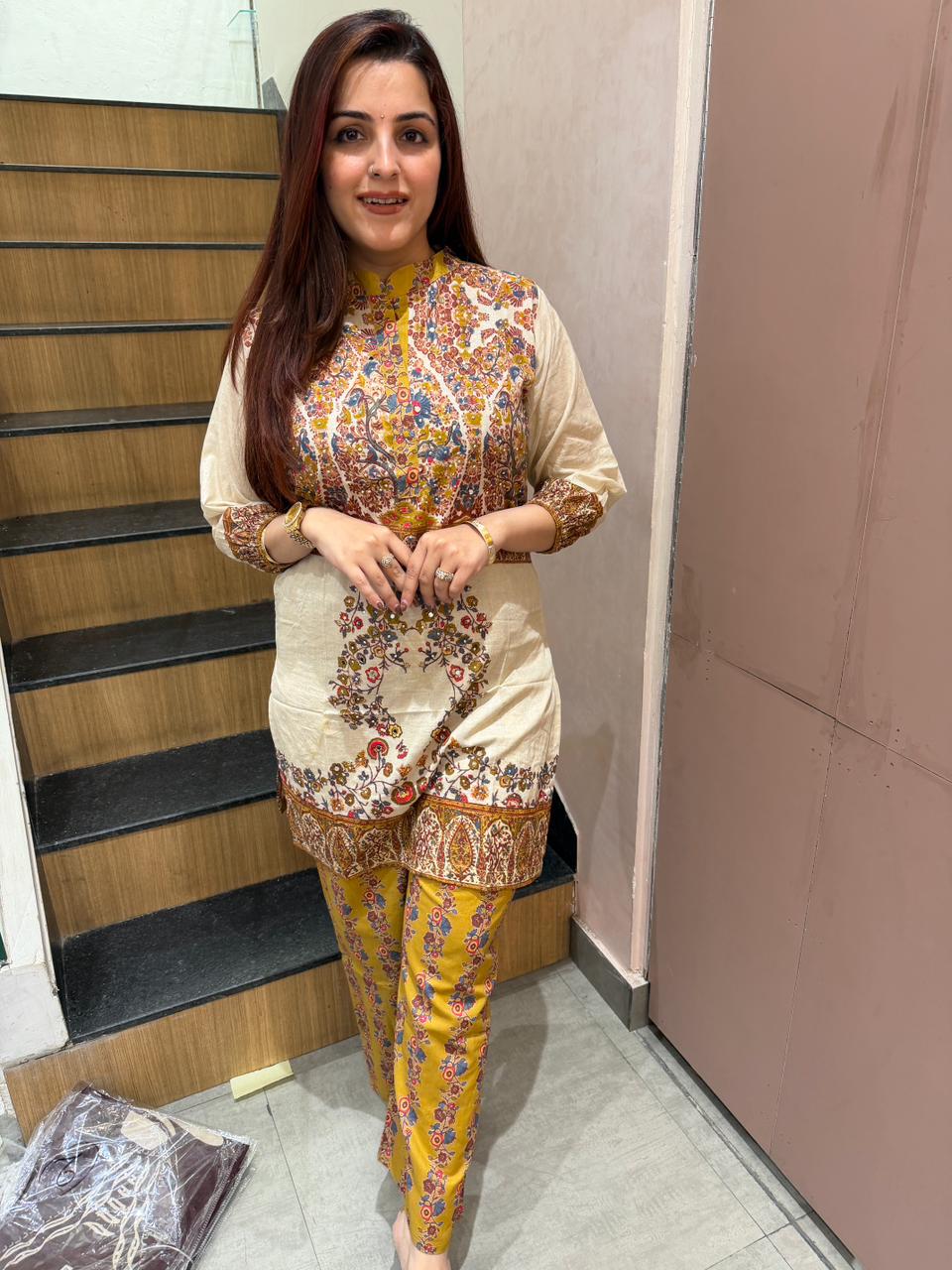 Saffron Heritage Cord Set