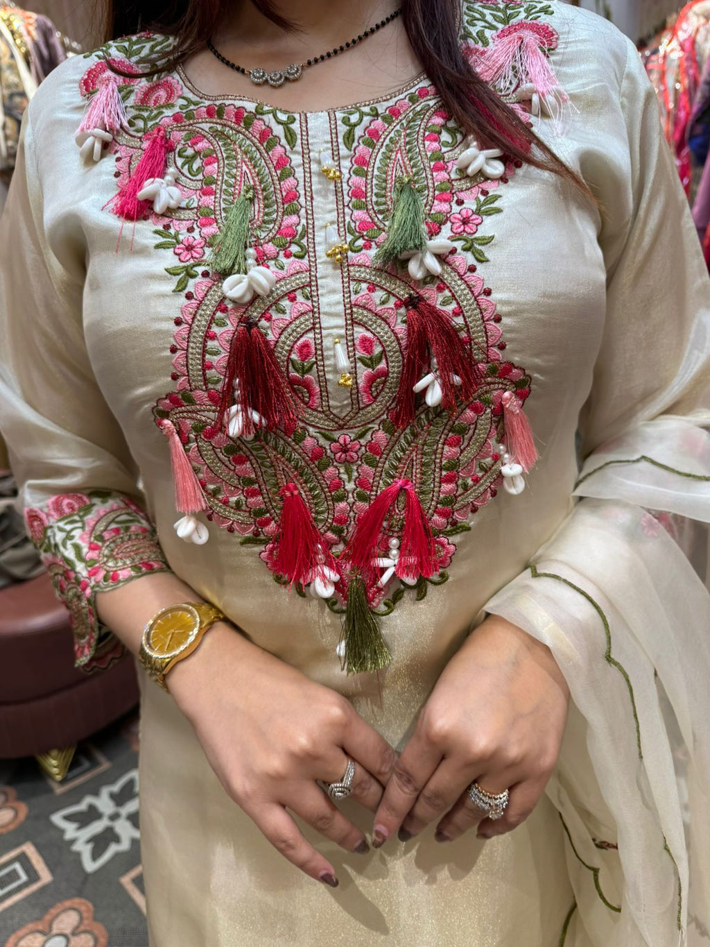 Gulbhar Embroidered Suit Set