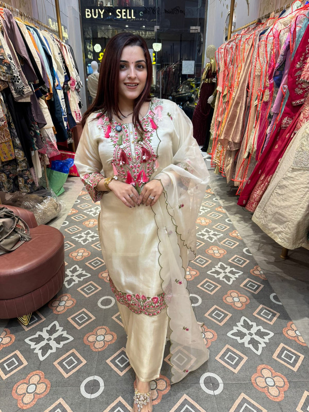 Gulbhar Embroidered Suit Set