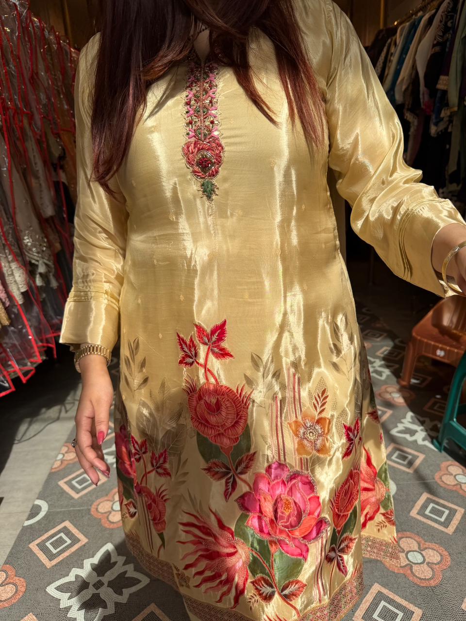 Sama  Embroidered Suit Set