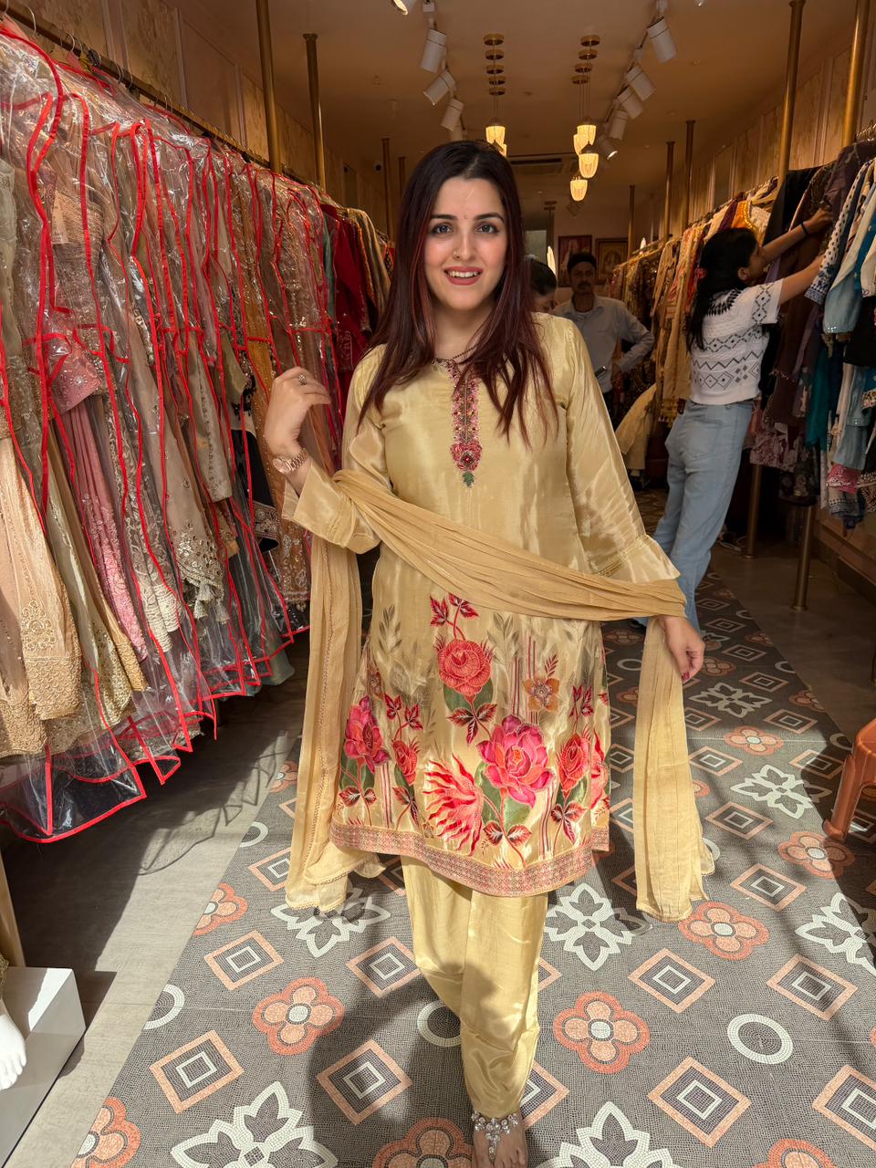 Sama  Embroidered Suit Set