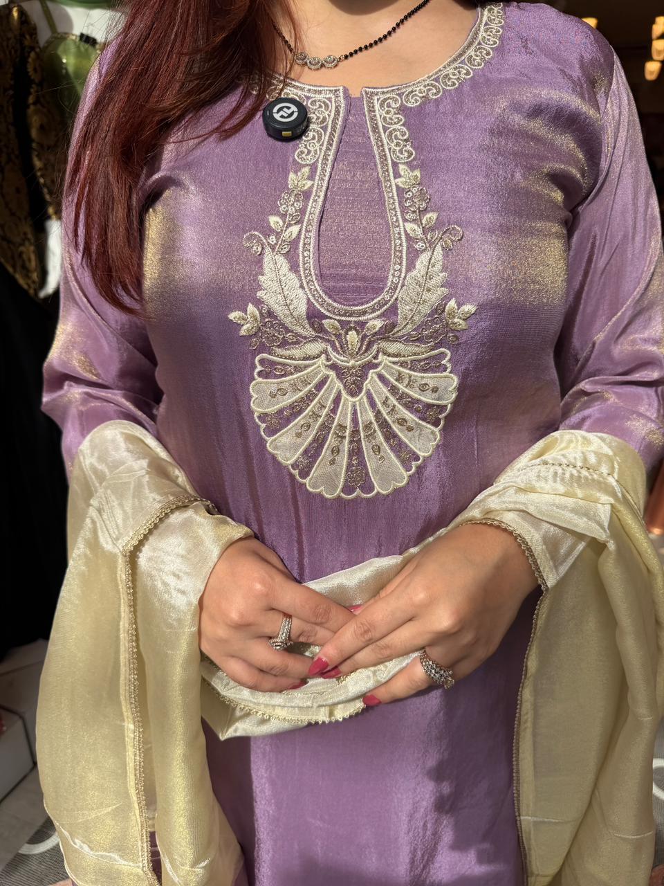 Lava Embroidered Suit Set