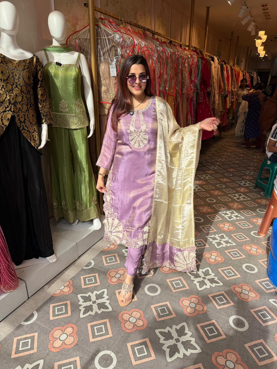 Lava Embroidered Suit Set