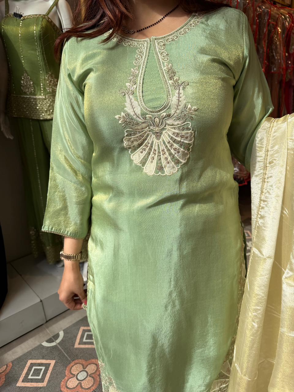 Lava Embroidered Suit Set