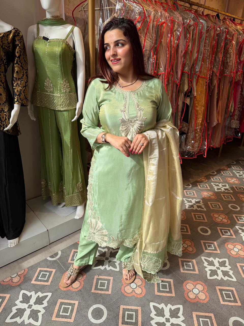 Lava Embroidered Suit Set